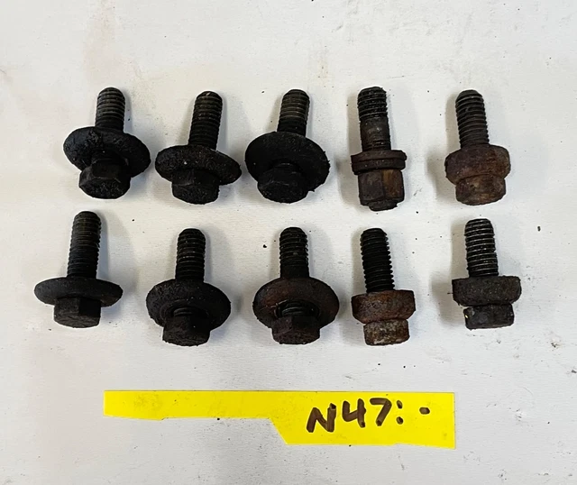 JEEP CJ YJ intake manifold bolts washers 4.2 six cylinder 8190 CJ5 Cj7