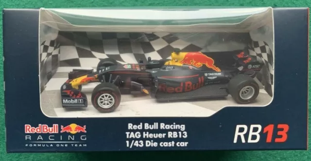 Red Bull Racing Formula One Team Tag Heuer RB13 Die cast Scale Model Car New