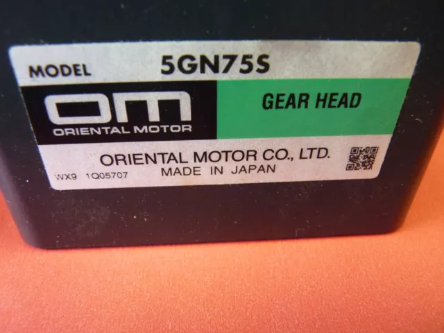 LOT of 2 - Oriental Motor Gear head 5GN755