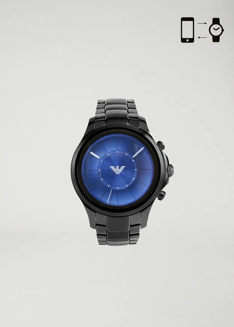 EMPORIO ARMANI CONNECTED Touch Screen Mens Smart Watch ART5005 Gunmetal 46mm UK 250.00 PicClick UK