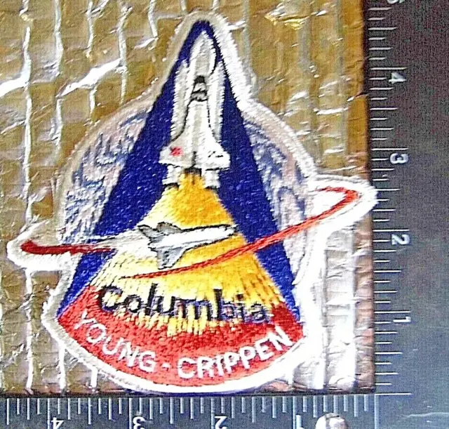 Vintage Patch Space Shuttle Columbia Young Crippen  FREE SHIPPING