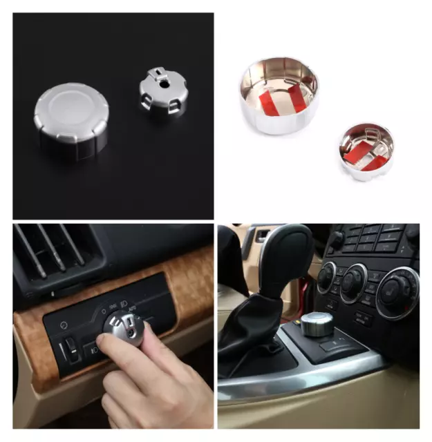 ABS Headlight Switch/Terrain Adjustment Knob Cover For Land Rover Freelander 2