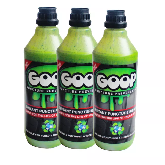 Goop Tyre Sealant Puncture Preventative Tyre Sealant Bundle 3 X 1 Litre Deal