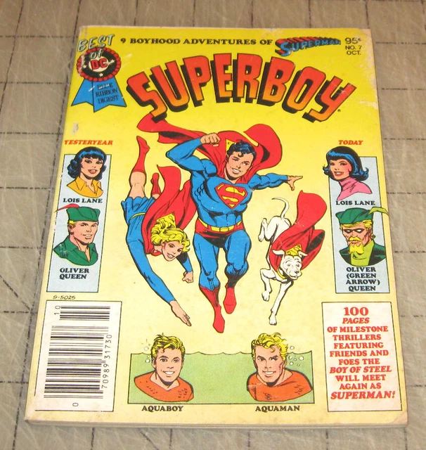Best of DC Blue Ribbon DIGEST $7 (Oct 1980) Mid-Grade Condition Comic - Superboy