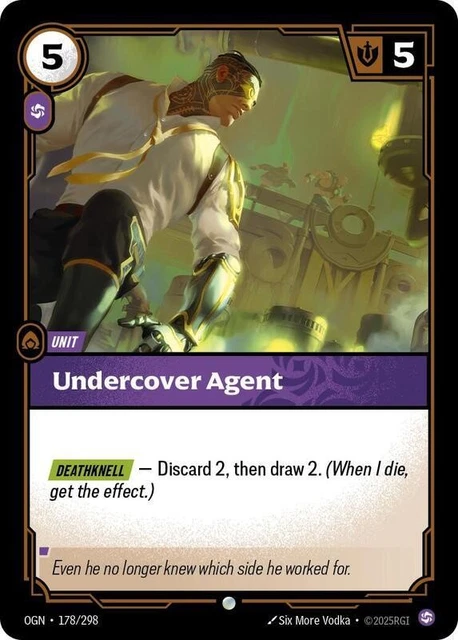 RIFTBOUND LEAGUE OF Legends Origins Card OGN 178 Undercover Agent £0.99 ...