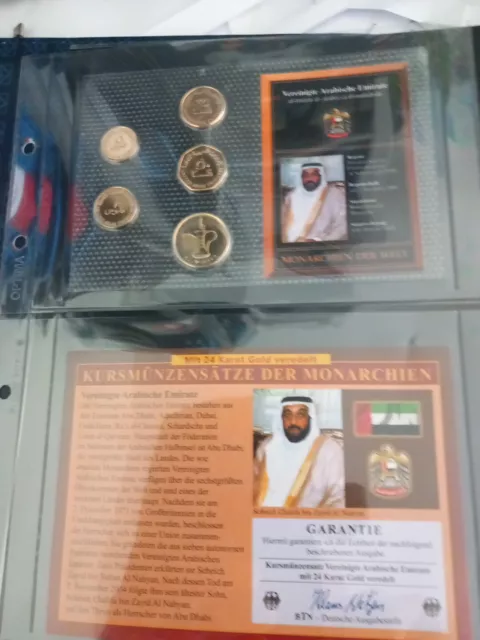 Monarchien der Welt KMS Kursmünzensatz der MONARCHEN Arabische Emirate  *oo5