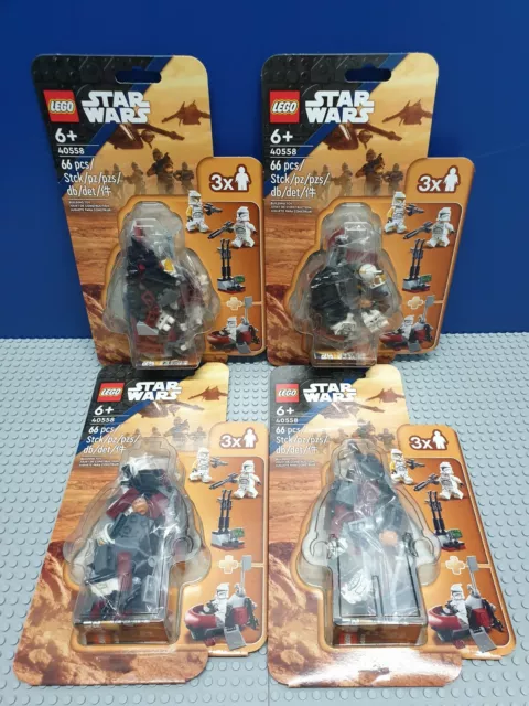 4 × LEGO Star Wars 40558 Clone Trooper™ Command Station Brand New Sealed.
