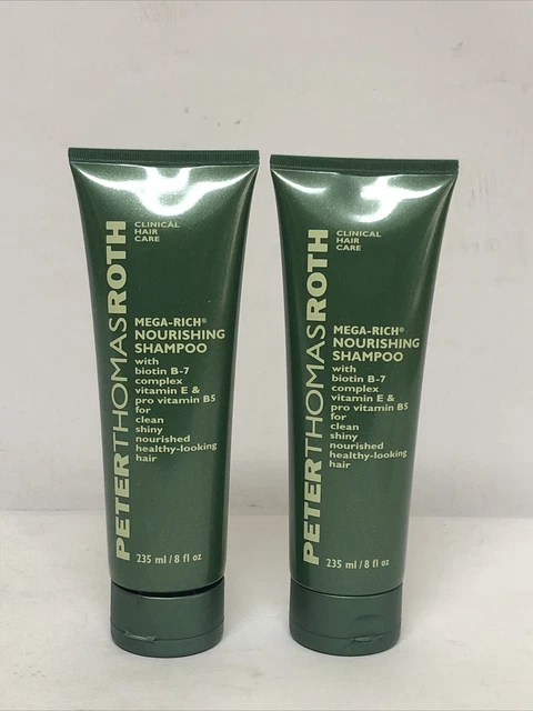 Lote de (2) champú nutritivo clínico para el cuidado del cabello de Peter Thomas Roth, 8,5 oz