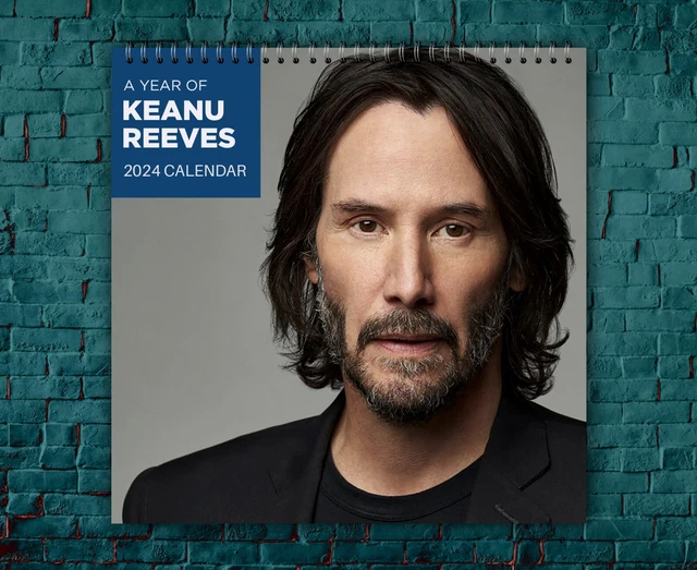KEANU REEVES CALENDAR 2024, Celebrity Calendar, Keanu Reeves 2024 Wall