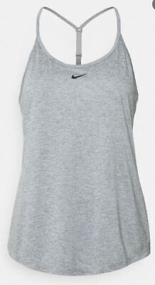 Nike Dri Fit One Tank Top Vest Womens Grey Size UK Medium *REF157