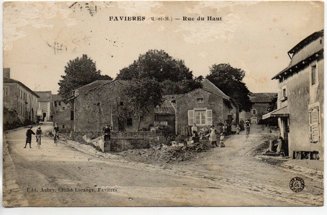 FAVIERES - Meurthe et Moselle - CPA 54 - la rue du haut