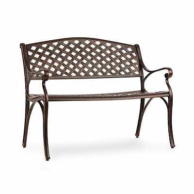 Blumfeldt Panca Giardino Imbottita Cuscino Arredamento Esterno Terrazza Panchina Beige 