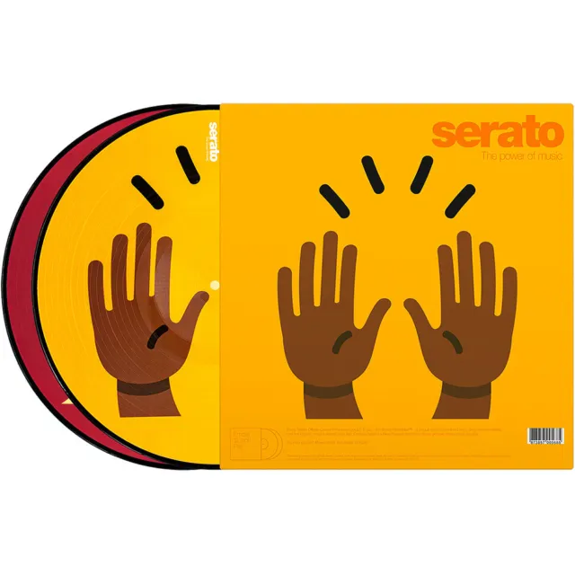Serato - Emoji ""Mani"" 2x12" Controllo immagini Vinile Rosso/Giallo 2