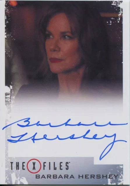 X Files Seasons 10 & 11 Autograph Card Barbara Hershey as Erika Price