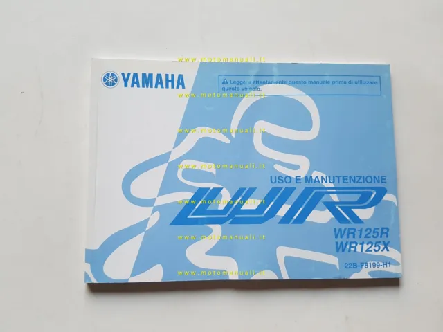 Yamaha WR 125 R-X 22B 2009 manuale uso manutenzione libretto originale italiano