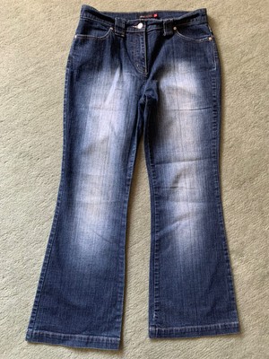 NEXT VINTAGE 90s vita bassa Bootcut Pantaloni Taglia 12 R 00s Y2K 