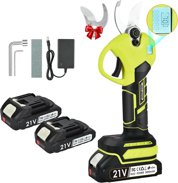 Forbici Potatura Elettriche 081 Store | 2 Batterie 68V | Taglio Fino A 35mm | Display