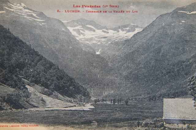 Luchon Whole Valley France Collotype Postcard Unused