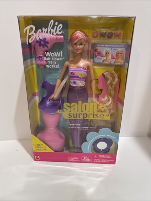 RARE MATTEL 2001 Barbie Salon Surprise playset New in box NRFB $59.95