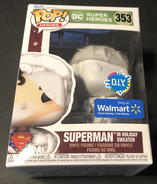 NEW Funko Pop DC Heroes Superman 353 DIY Walmart Exclusive Figure