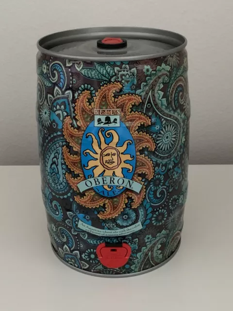 2015 Bell’s Brewing OBERON ALE Paisley Mini Beer Keg 1.32 Gallon EMPTY