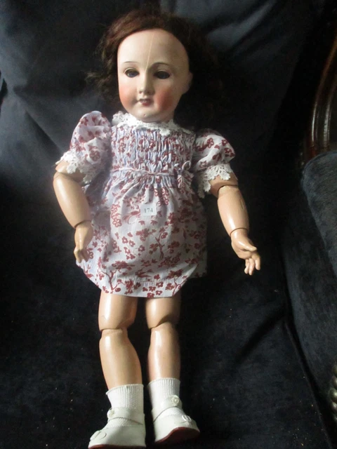 POUPÉE ANCIENNE SFBJ 301 EN COMPSITION MARCHEUSE/COUINEUSE