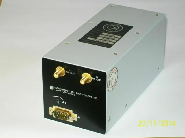 DATUM SYMMETRICOM FTS 1000B 5 mhz , QUARTZ CRYSTAL oscillator FREQUENCY STANDARD