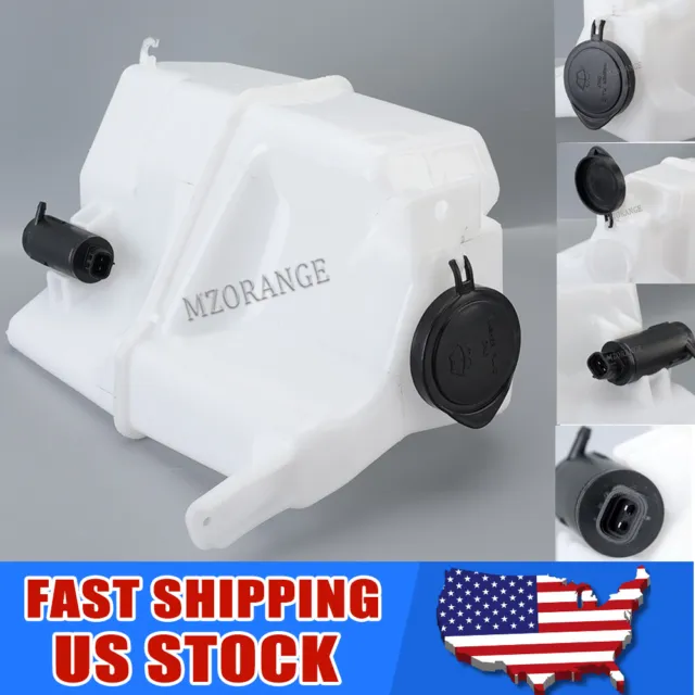 Front Washer Fluid Reservoir For Toyota Tacoma 2016 2017 2018 With Cap & Pump