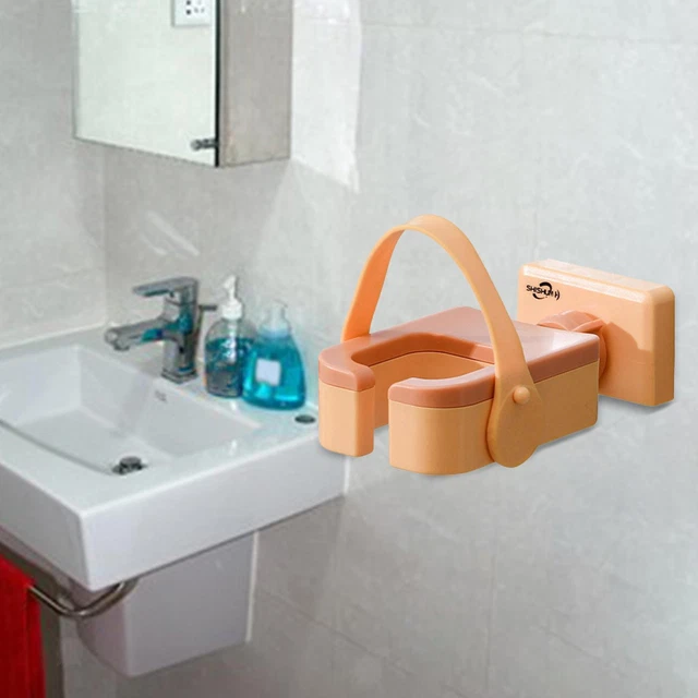 Support Sèche-Cheveux Murale TIMESETL - Ventouse Ou Vis - Aluminium Argenté - Pour Salle De Bain