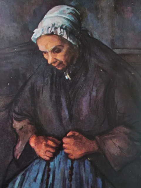 France Postcard Early 1900s Rare Art Cezanne Old Woman Chapalet