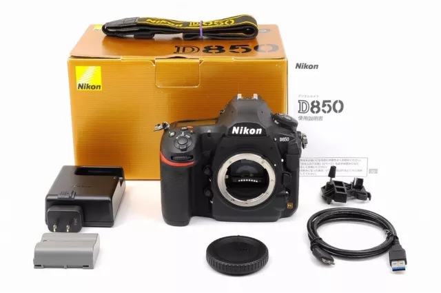 [Mint in Box /39103 shots] Nikon D850 45.7MP Digital SLR Camera Body Black #02