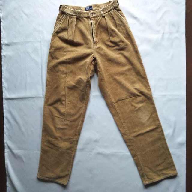 POLO RALPH LAUREN 90s Caused Vintage Corduroy Pants Made in USA