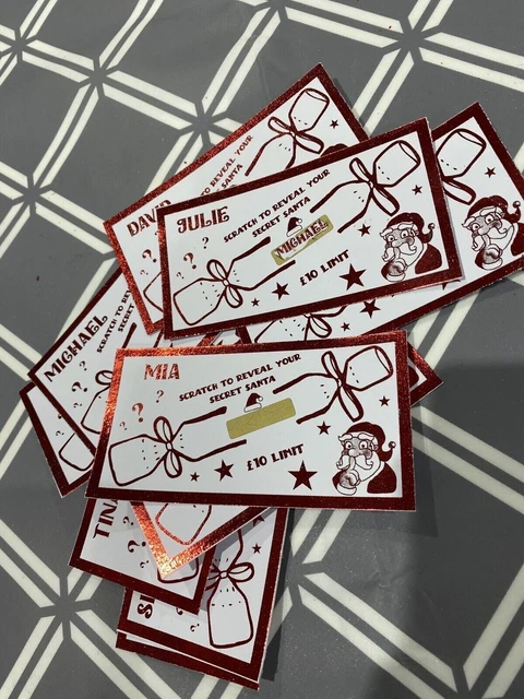 Secret Santa  - EASY name choosing (10 names)