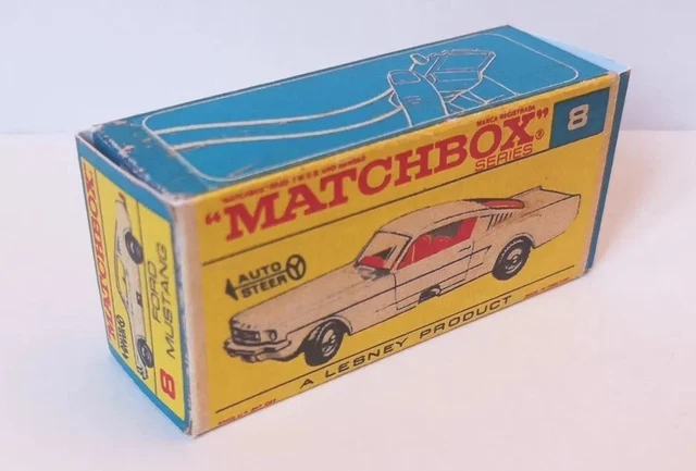 VOITURE MATCHBOX SERIES N°8E FORD MUSTANG ORANGE MADE IN