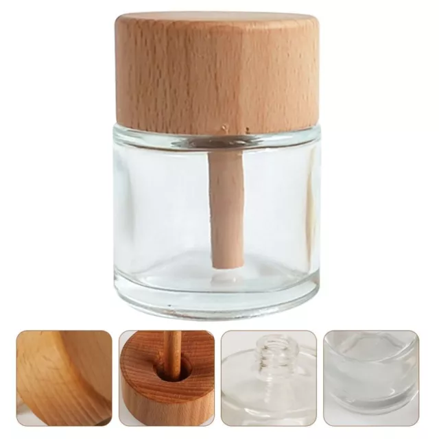 Glass Diffuser Bottles with Wooden Cap  Car Office Use