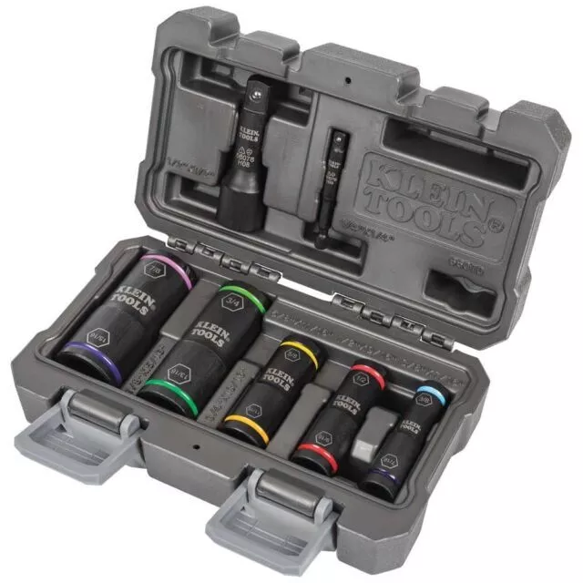 Klein Tools (66070) Impact Socket Set with Case (7 Pieces) BRAND NEW