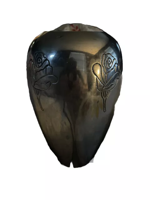 India Vase Rose Imprint Imported