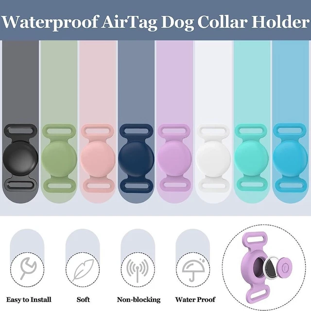 2pcs Silica Gel Pet Loss Prevention Device Cover for Apple AirTag Outdoor