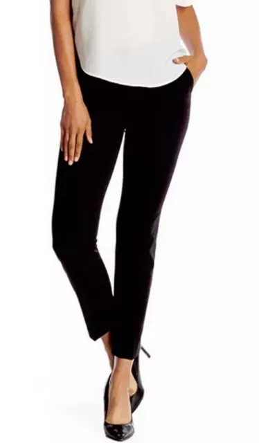 Laundry by Shelli Segal Women’s Slim Crepe Pants Black Business Work Size 10