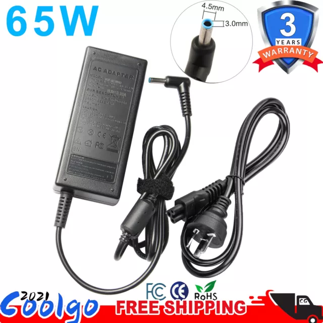 Laptop Charger Adapter for HP Probook 430 440 450 455 470 G3 G4 G5 Notebook 65W