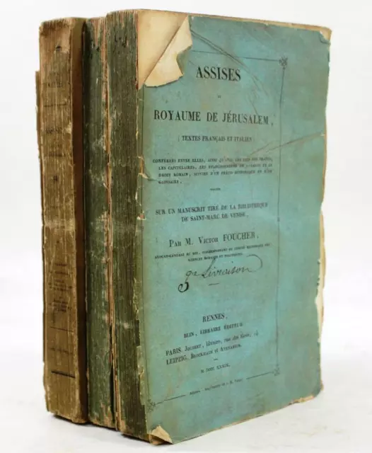 Assises Du Royaume De Jerusalem by M. Victor Foucher