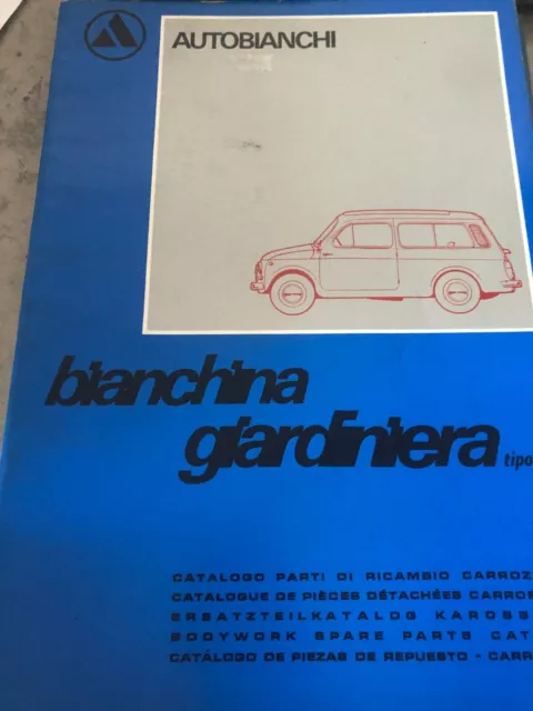 Autobianchini Bianchina Giardeniera Bodywork Factory Issue Spare Parts Catalogue