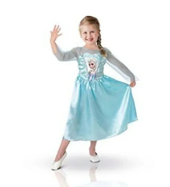 Disney Frozen Elsa Official Fancy Dress Costume Perfect Gift 5-6 EASTER BIRTHDAY