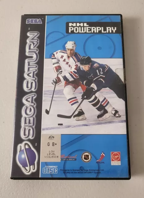 NHL Power Play - Sega Saturn (SS) Game *W/ Loose Manual Inserts - PAL*