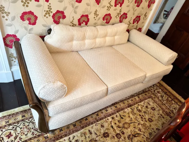 3 piece Bergere suite with table.