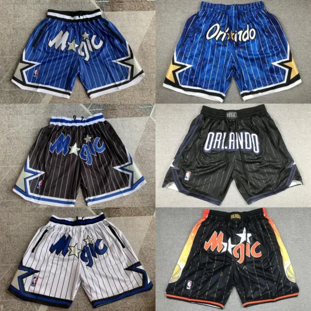 Just Don, Shorts, Retro Orlando Magic Basketball Shorts Pants Stitched  Blue M