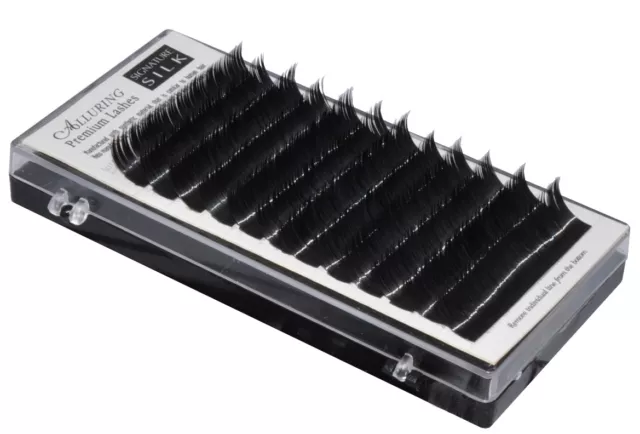 Alluring Silk lashes J Curl Mixed Size 4-size-in-1 Tray  Eyelash Extensions