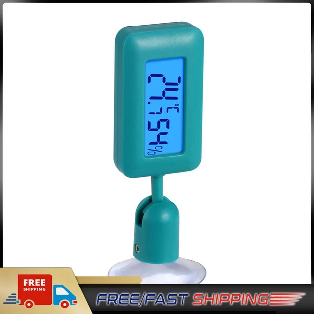 REPTILE THERMOMETER HYGROMETER Digital Meter for Terrarium Tank (Green