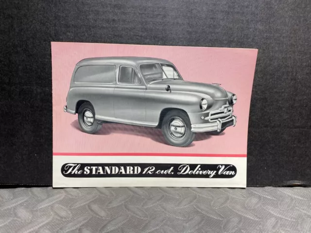 Original New Car Dealer Brochure Vintage 50'S The Standard 12 Cwt. Delivery Van