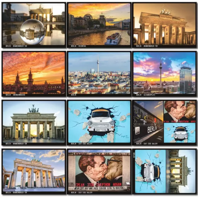 Berlin Postkarten Set | 12er und 25er Pack | viele Motive | Standart-Format A6